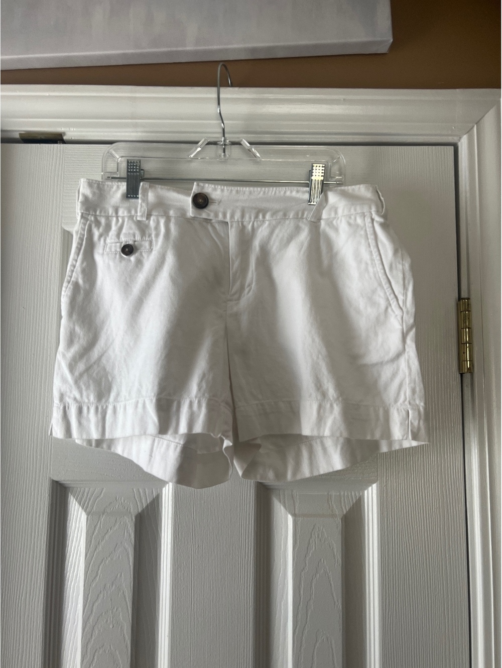 Banana Republic Martin Fit White Cotton Shorts Size 2
